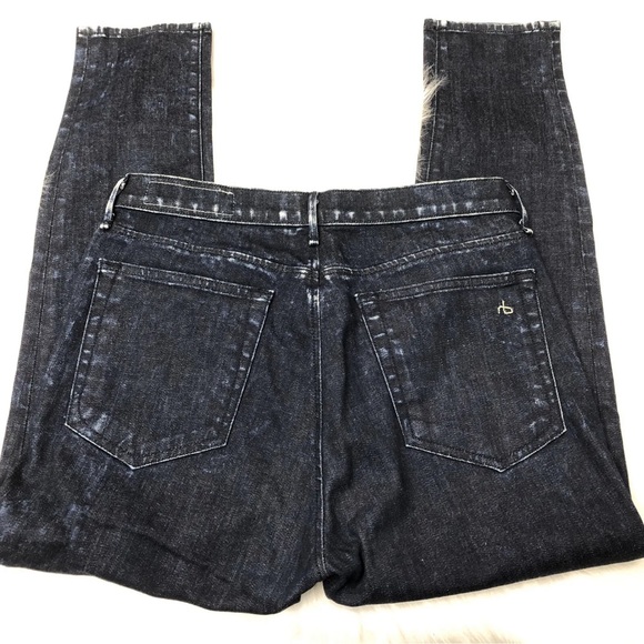 Rag & Bone Ice Blue Dash Trouser Cropped Jeans - Picture 4 of 7